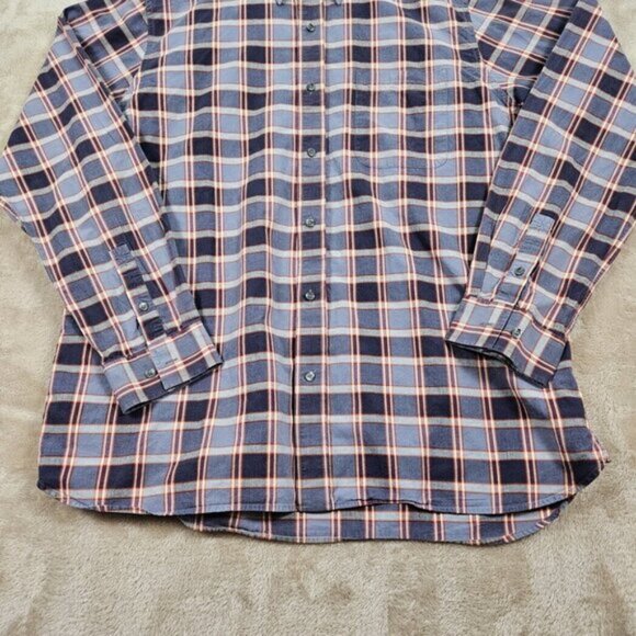 Timberland Button-Down Plaid Shirt Mens Sz XXL 2XL Multicolor Pocket Long Sleeve - Picture 9 of 10
